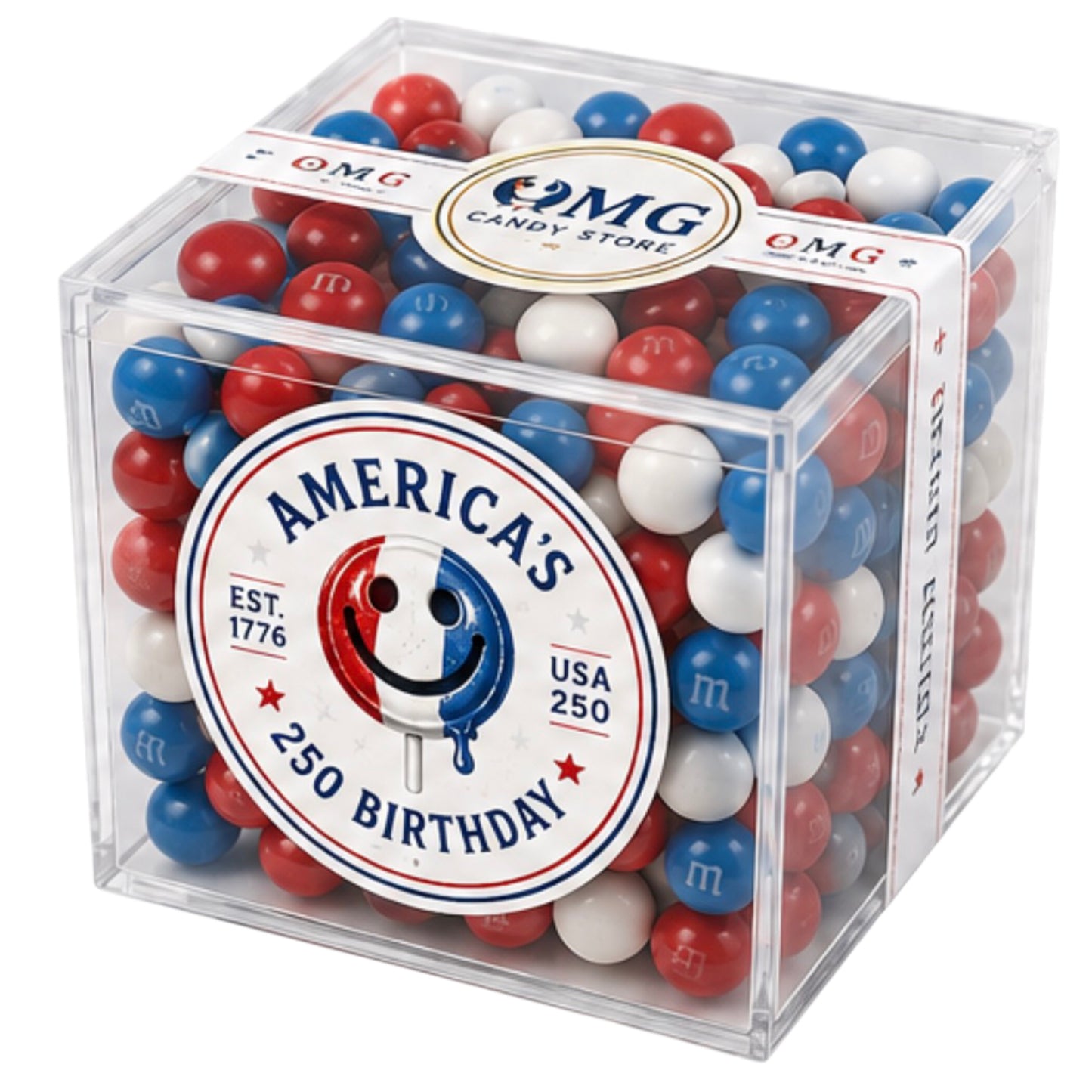 America's Birthday Gummy Cubes