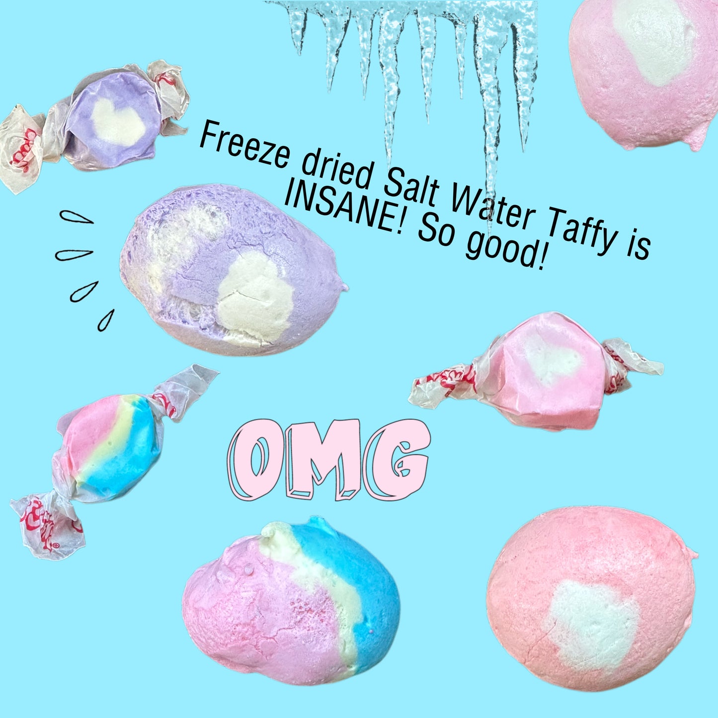 Freeze Dried Taffy- Shaved ice