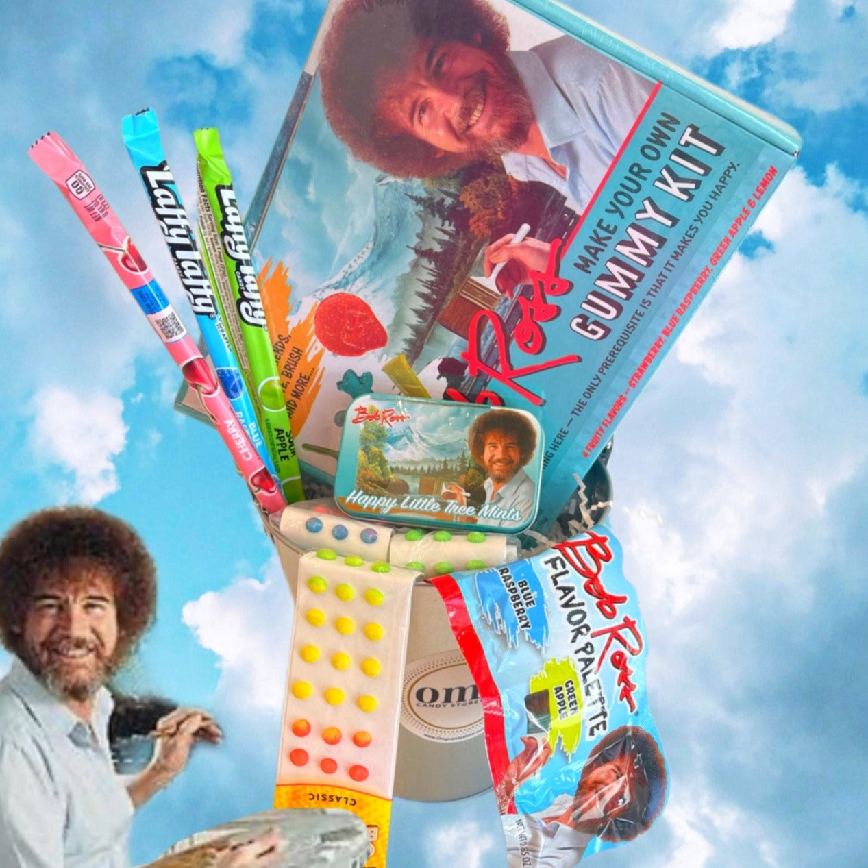 Bob Ross Candy Bucket